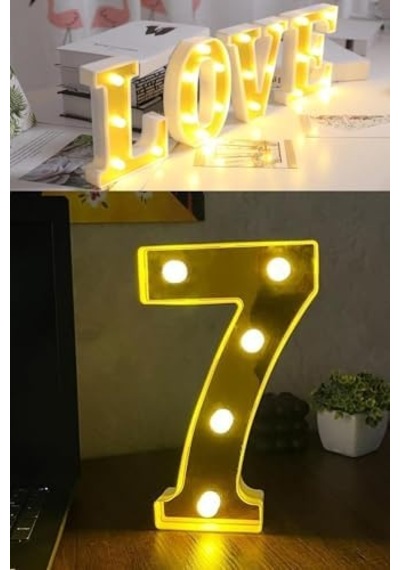 Patladı Gitti Dekoratif Led Işıklı 3d Harfler Büyük Boy Organizasyon Doğum Günü Kutlama 7 .