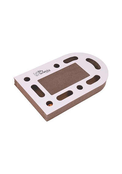 M-pets My Scratchy Tenneessee Kedi Tırmalama Kartonu Beyaz 50x30x6 Cm 244-54021.01