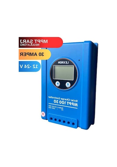 Ganzhoushop Solar Şarj Mppt Lexron Kontrol Cihazı Amper 30a 30 -24v 12v Db