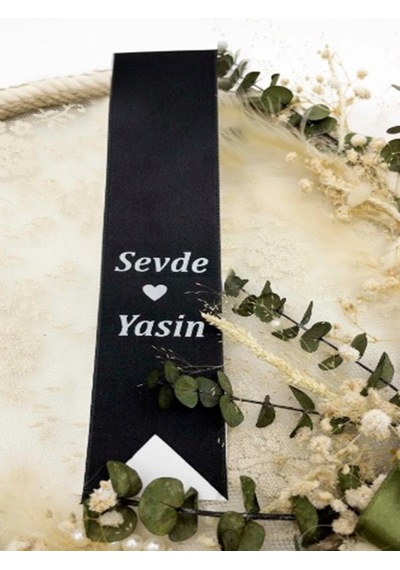 Gelin Damat Isimli Tören Takı Kurdelesi 2 Adet B-23