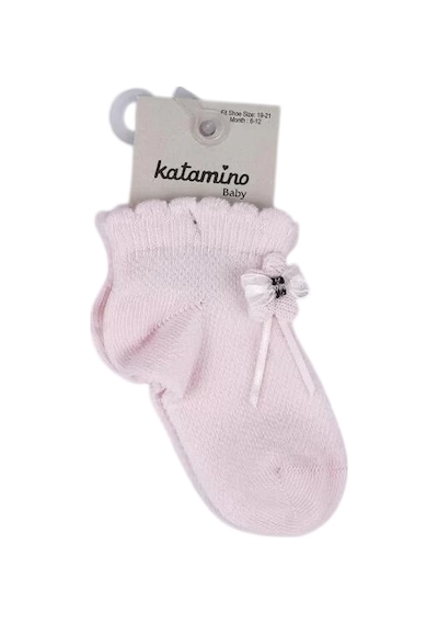Katamino Argolis Aks Kız Bebek Çorap 46344 Pembe