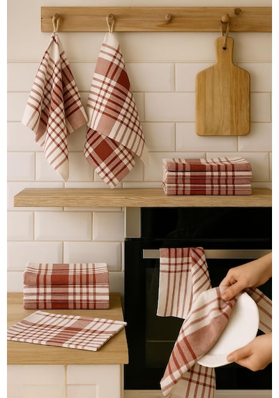 Ayrex 10 Lu Lüks Mutfak Kurulama Bezi Seti 45x65 Cm Table Linen Diğer