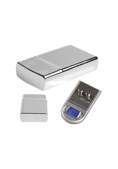Diamond Zippo Çakmak Şeklinde Kutulu Mini Cep Hassas Dijital Terazi 200gr-0.01 Açık Bej