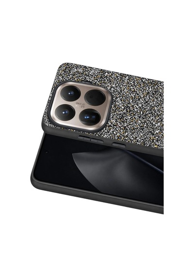 Onegif Xiaomi Mi 15t Pro Bright Simli Kapak - Gold Renkli