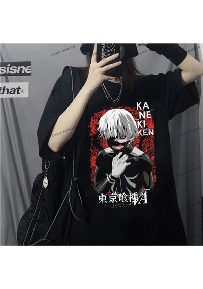 Adrift Y2k Unisex Harajuka Anime Retro Kawai Kuromi T-shirt Kod Rertr Startmore 6682 Siyah