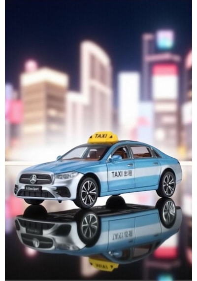 95378 Sesli Ve Işıklı Çek Bırak Kapıları Açılan Oyuncak Taxi Bir Adettir