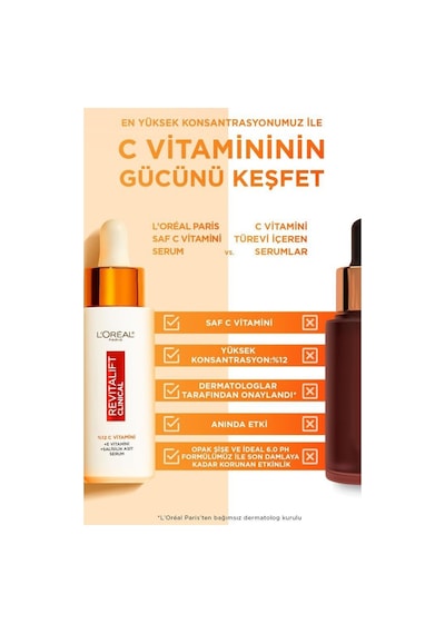 L'Oréal Paris Telescopic Maskara + Revitalift Clinical C Vitamini Aydınlatıcı Serum 30 ML