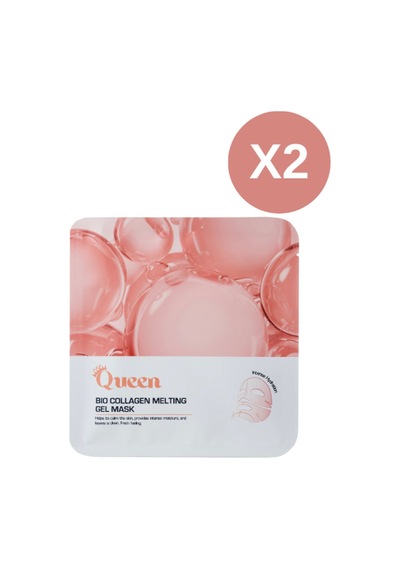 Bio Collagen Melting Gel Mask Kolajen & Hyaluronik Asit Nemlendirici Yüz Maskesi 2'li Paket