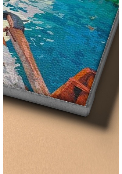 Webstyle Sayılarla Boyama Seti Kasnaklı Aşıklar Teknesi 40 X 50 Cm