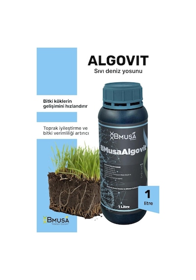 Bmusa Algovit 1 Lt Sıvı Deniz Yosunu 1 L