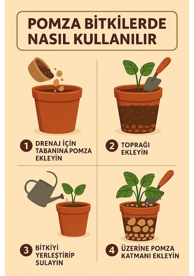 Kırmızı Pomza Taşı 5-15 Mm 5 Litre Volkanik Cürüf Ponza Taşı Lav Kırığı Diğer