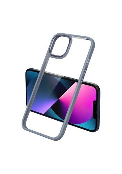 Apple Uyumlu iPhone 11 Kılıf Zore Krom Kapak Lavendery Gray