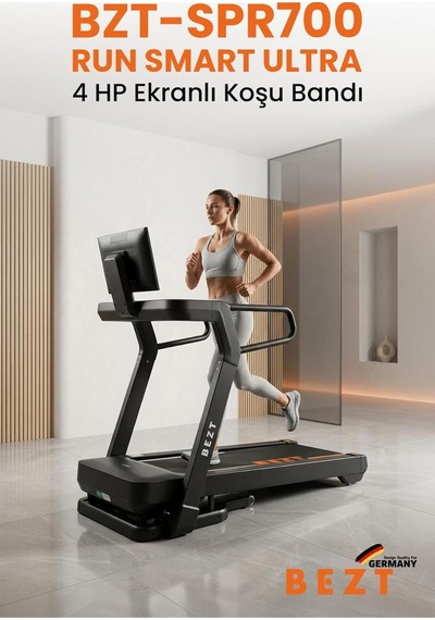 Run Smart Ultra 4 Hp Ekranlı Koşu Bandı 180 Kg Kapasite/telefon Yansıtmalı Led
