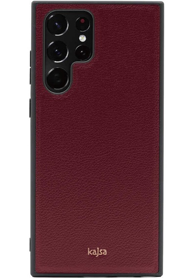 Kajsa Galaxy S22 Ultra Kılıf Kajsa Luxe Collection Hakiki Deri Kapak ZORE-220083