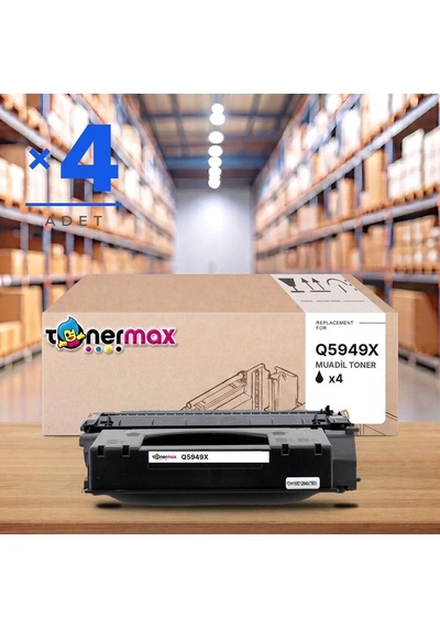 Hp Laserjet 3392 Muadil Toner Çipli Q5949x 4'lü 6.000 Sayfa