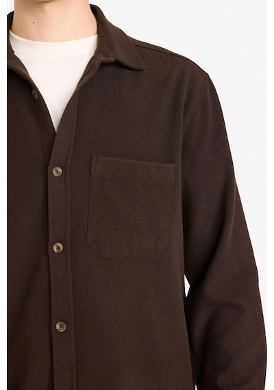 Defacto Regular Fit Flanel Gömlek G8116ax25wnbn339 Kahve-bn339