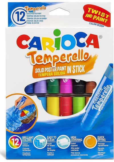Carioca Temperello Stick Poster Boyama Kalemi 12'li