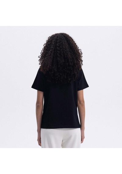 Ellesse Ef448-bk Bisiklet Yaka Kadın T-shirt - Siyah Siyah