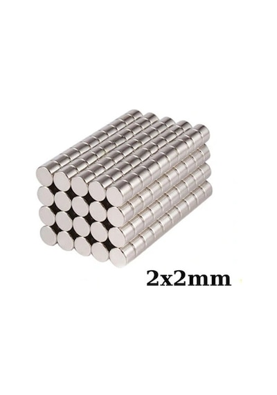2x2mm Neodyum Güçlü Mıknatıs - Neodim Magnet