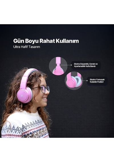 Soundbuddy 3 Kulaküstü Kablosuz Bluetooth Çocuk Kulaklığı - 2km171
