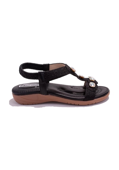 Dagoster Dza07-74136903 Siyah Günlük Ortopedik Kadın Sandalet 001
