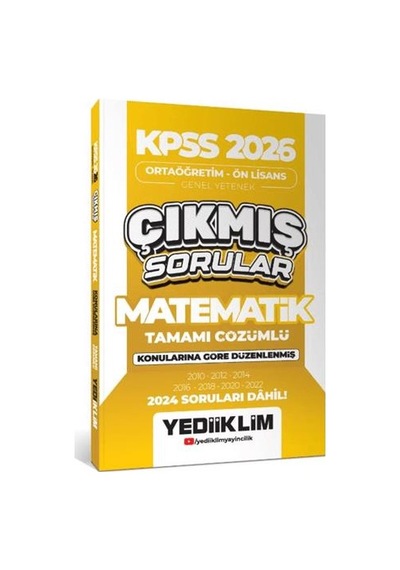 Kpss Ortaöğretim Ön Lisans Matematik Çıkmış Sorular 2026