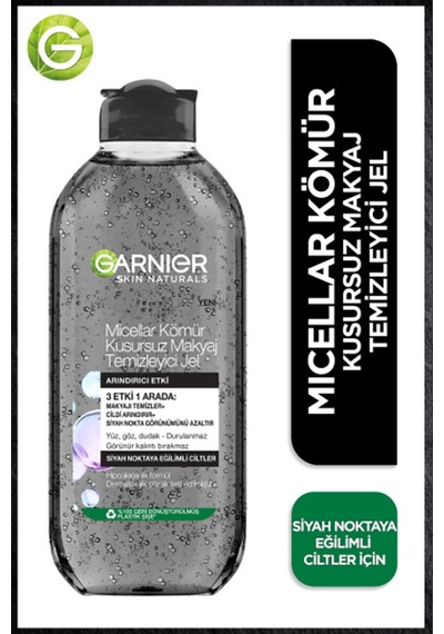 2 Adet Garnier Charcoall Micellar Makyaj Temizleme Jeli 400ml