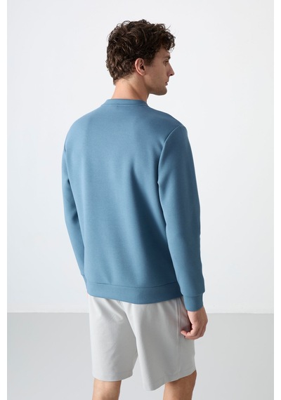 Tommy Life Orman Yeşili Basic O Yaka Rahat Form Erkek Sweatshirt - 88053 Yeşil