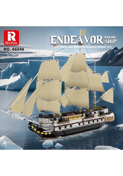 Reobrix Technic 66048 İngiliz Kraliyet Donanması Gemisi Yaratıcı Yapı Blok Seti Endea Vor Sailing Ship - 3555 Parça