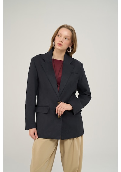Mai Collection Arslev Lacivert Blazer Ceket Lacıvert