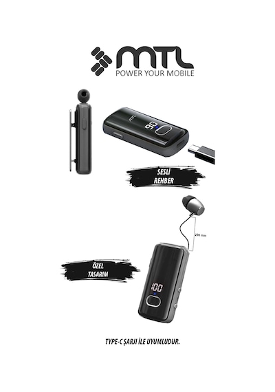 Makaralı Bluetooth Kulaklık Digital Göstergeli Çift Telefon Destekli Mt983