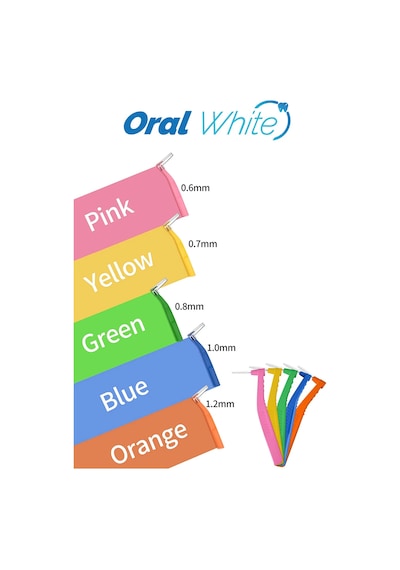 Oral White Arayüz Fırçası Turuncu 1.2 Mm Cleaning Pro 5 Adet
