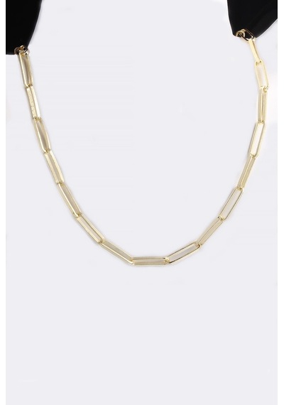 Omar Silver Unisex Ataç Model Gümüş Kolye 925 Ayar Gold Altın Kap