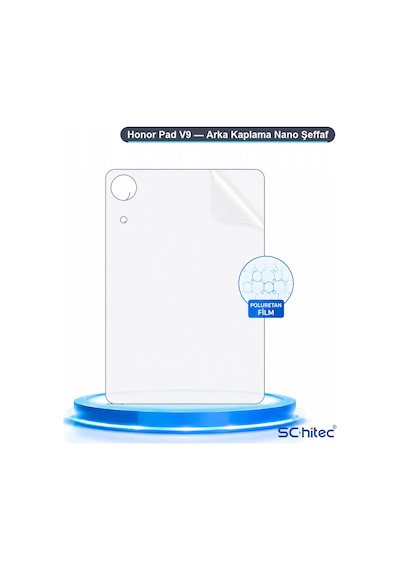 Schitec Honor Pad V9 Uyumlu Arka Yüzey Hidrojel Koruyucu Film