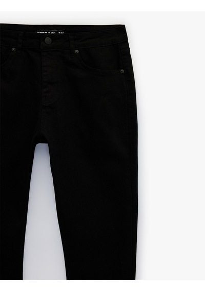 Koton Pamuklu Normal Bel Skinny Fit Jean Pantolon - Michael Jean Siyah 6sam40032nd Siyah