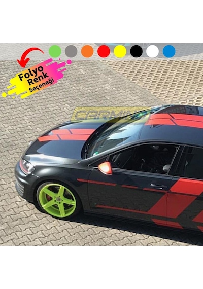 Vw Golf Gtı Dark Shine Ön Kaput Sticker