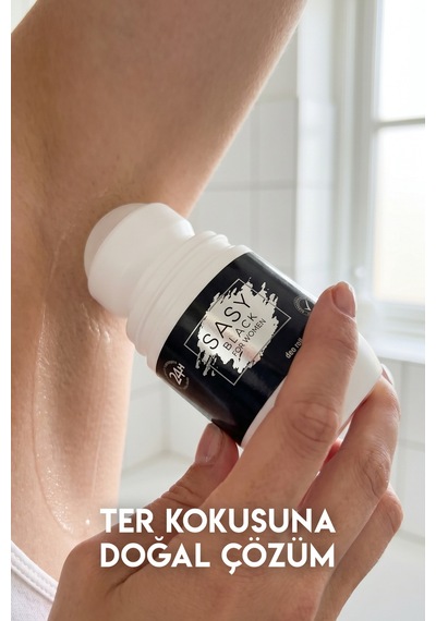 Sasy Black Antiperspirant Deo Doğal Içerikli Kadın Roll On 50 Ml