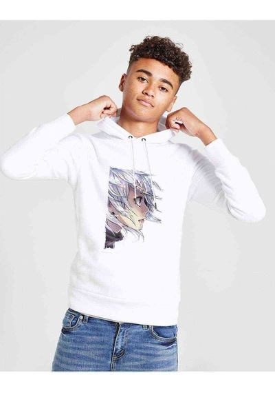 Tshirthane Anime Tokyo Ghoul Anteiku Baskılı Unisex Çocuk Kapüşonlu Sweat (528936260) Beyaz