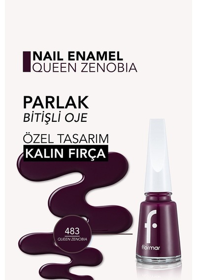 Flormar Nail Enamel Parlak Bitişli Oje 483