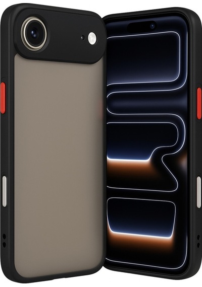 Apple Apple iPhone 17 Air İçin Uyumlu Buzlu Tasarım Renkli Tuş Mat Tasarım Sararmaz Kılıf