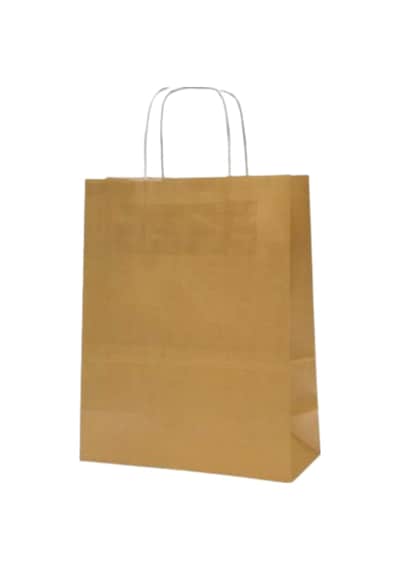 8 Adet Saplı Kraft Çanta 24 X 8 X 19 Cm Kağıt Poşet Çanta, Hediyelik Poşet
