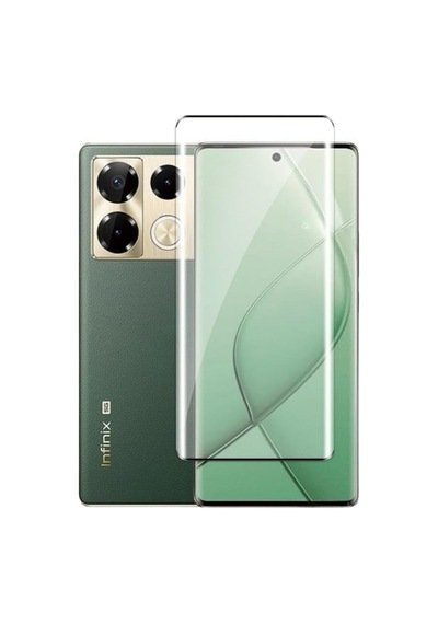 Infinix Note 40 Pro Edge Kavisli Tam Kaplayan Ekran Koruyucu Temperli Kırılmaz Cam