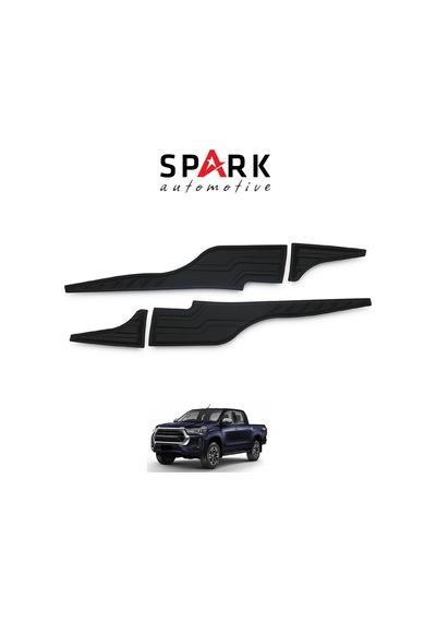 Toyota Hilux 2021- Yılı Ve Sonrası Uyumlu Yarasa Kapı Kaplama 4 Parça