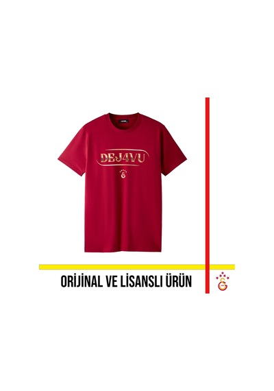 Galatasaray Lisanslı 26 Şampiyonluk Dejavu Kırmızı Tshirt