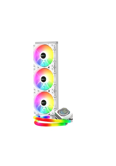 Gamepower Skadi Square 360 Argb Beyaz Rgb Borulu 360mm Cpu Sıvı