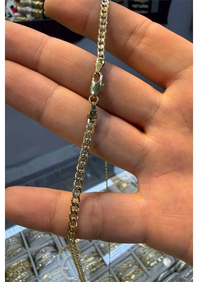 Düz Zincir 60 Cm Kolye Altın