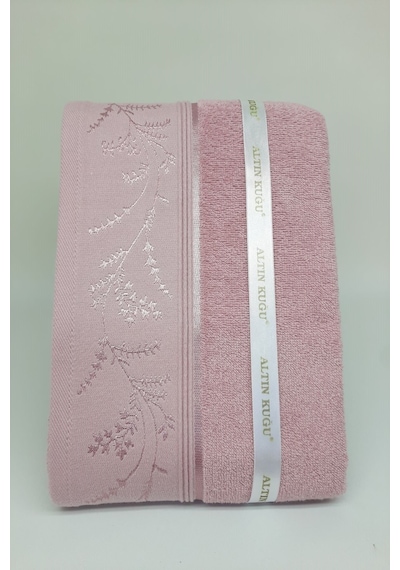 Ditsy Havlu 6 Adet - Pembe Mürdüm