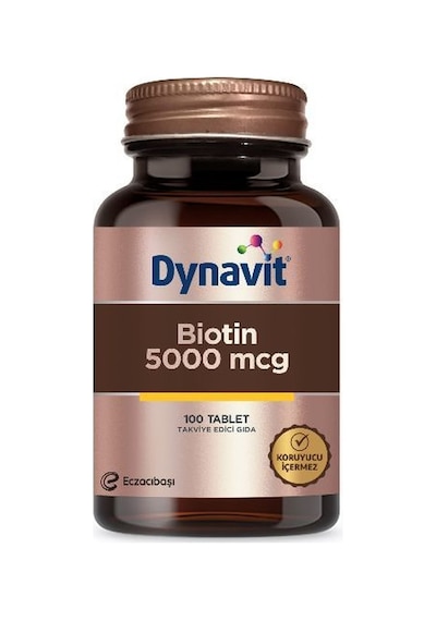 Dynavit Biotin 5000 Mcg 100 Tablet
