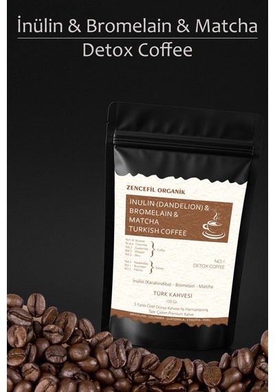 Zencefil Organik İnülin Ve Bromelain Coffee Türk Kahvesi 100 G