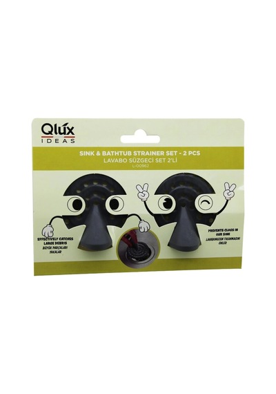 Qlux L-00962 2pcs Lavabo Süzgeç Set Bx40 Çok Renkli